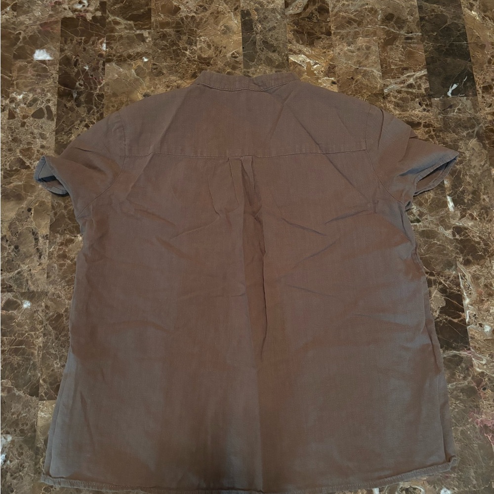 Brown linen shirt